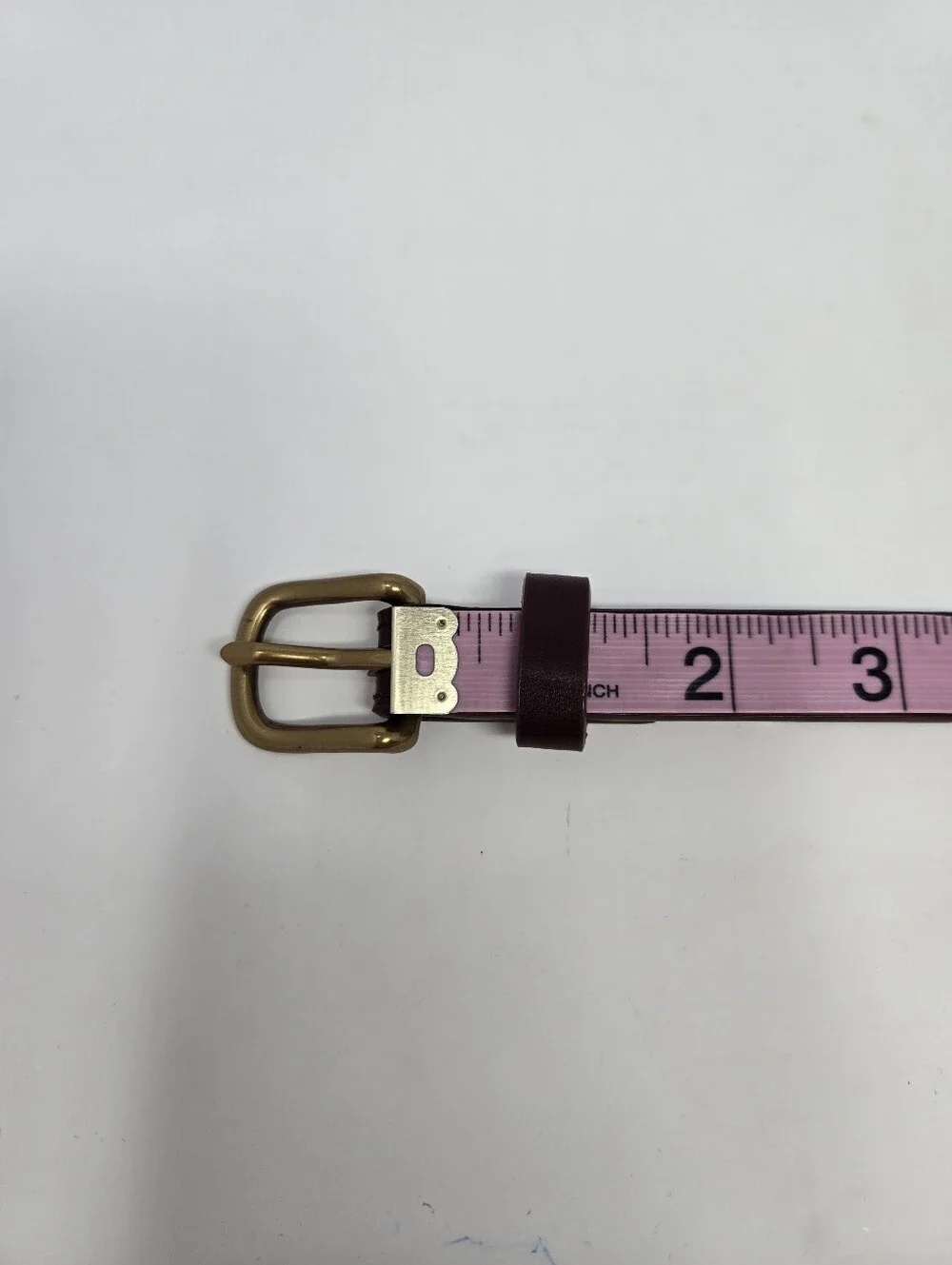 JOHN GALT MAROON OXBLOOD FAUX LEATHER SKINNY BELT UNISEX OS DARK ACADEMIA SCHOOL